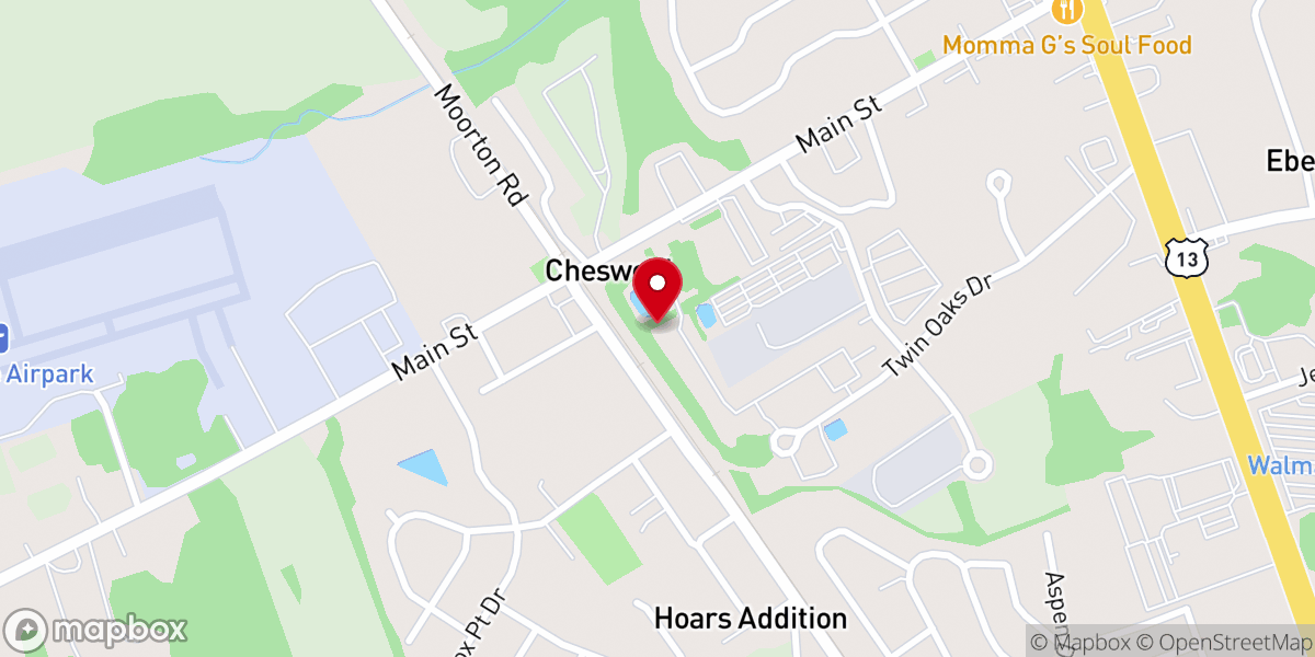 Map showing location of Charis Community Christian Church