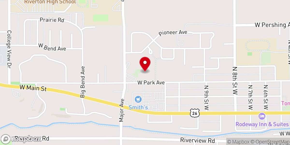 Map showing location of United Methodist Co-Op Preschool