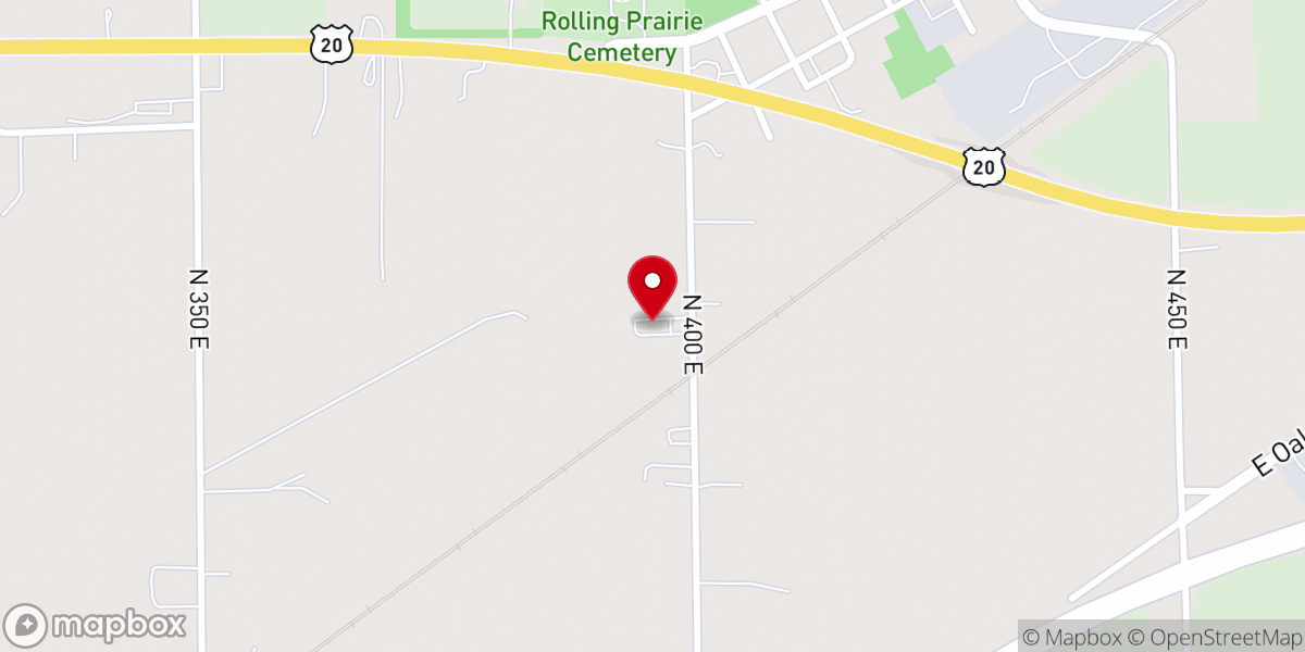 Map showing location of VFW Post 9423