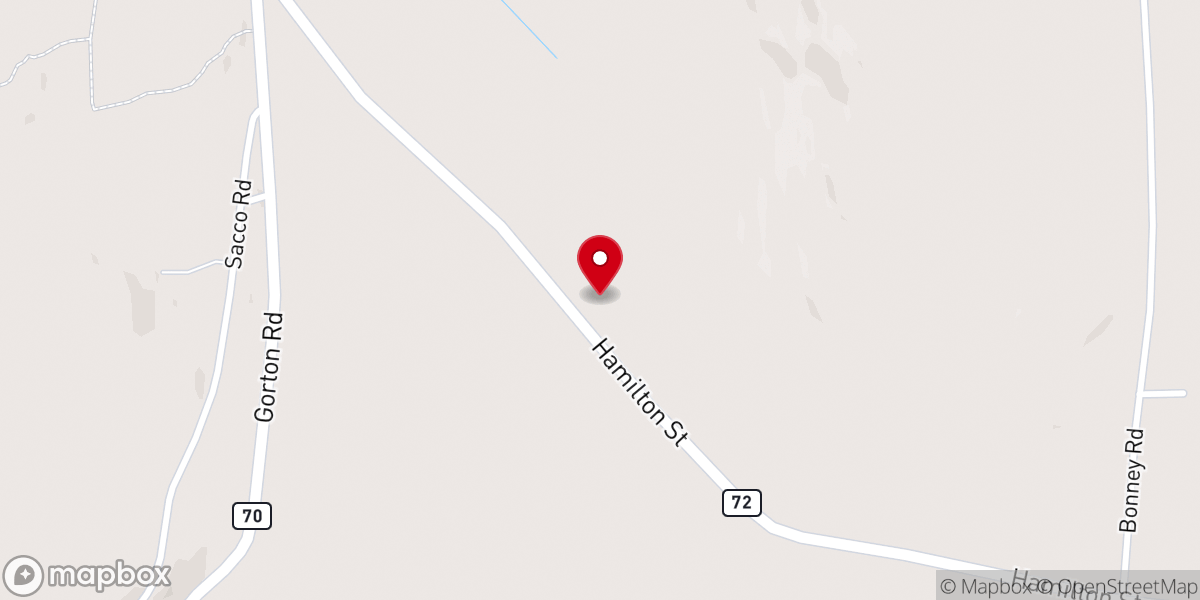 Map showing location of Hamilton Bible Fellowship