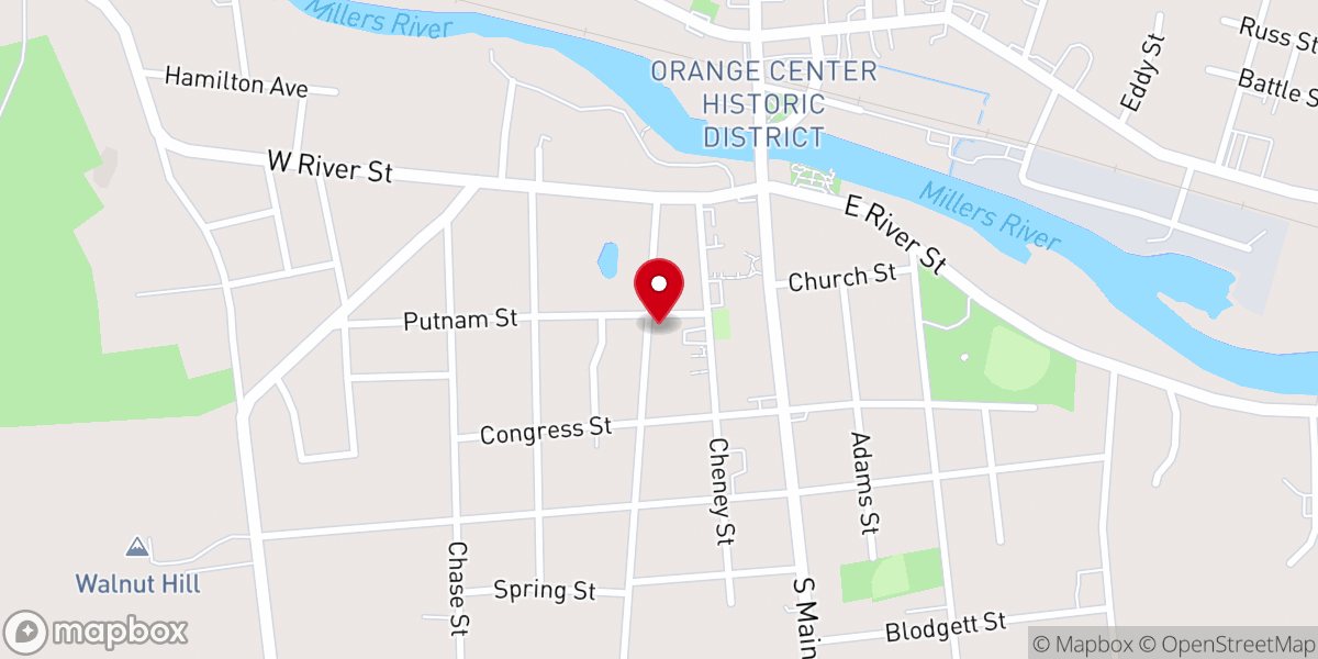 Map showing location of Mission Covenant Church