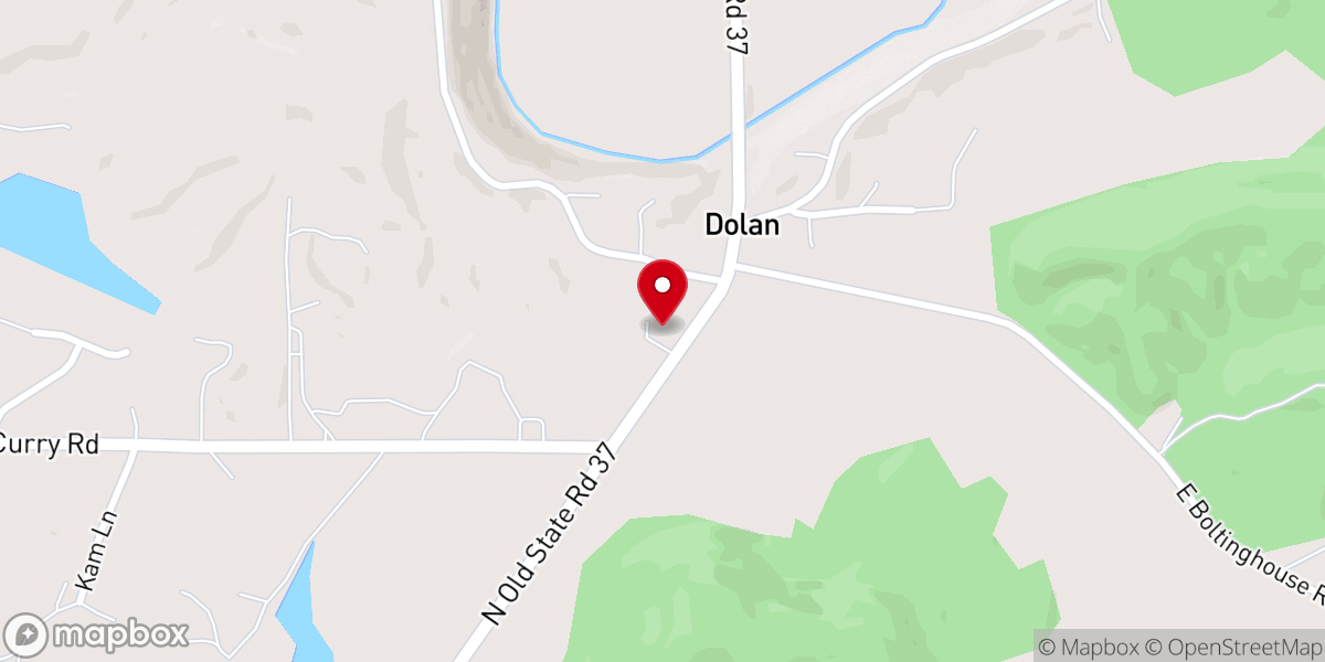 Map showing location of New Prospect Baptist Church