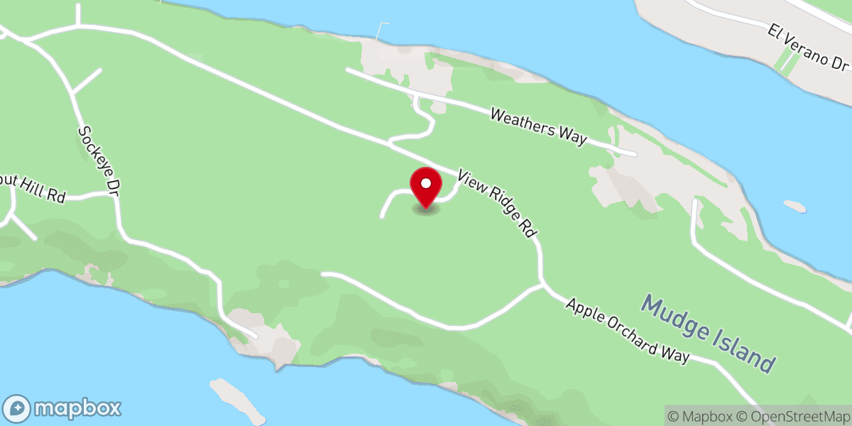 Map showing location of Mudge Island