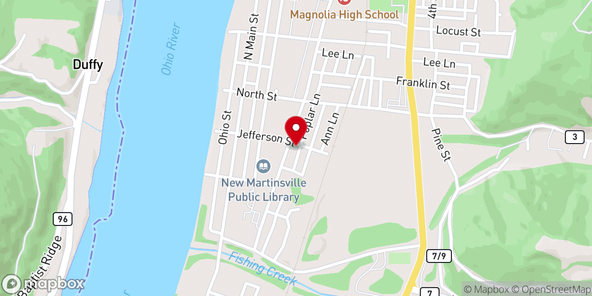 Map showing location of Lighthouse Community Church