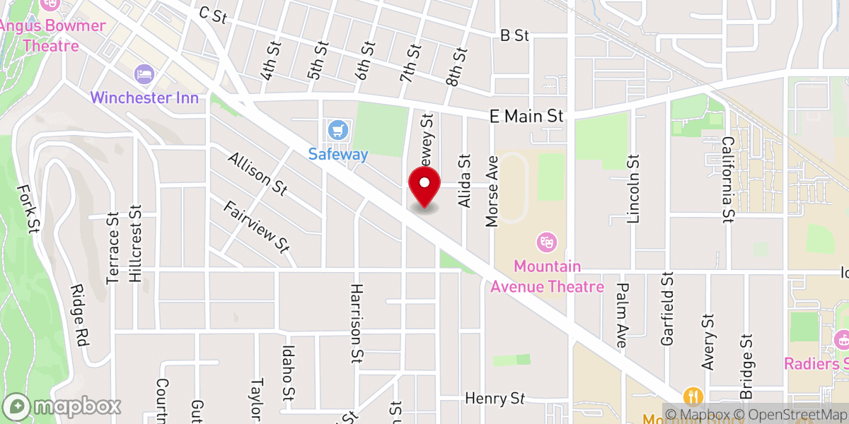 Map showing location of Ashland Congregational United Church of Christ