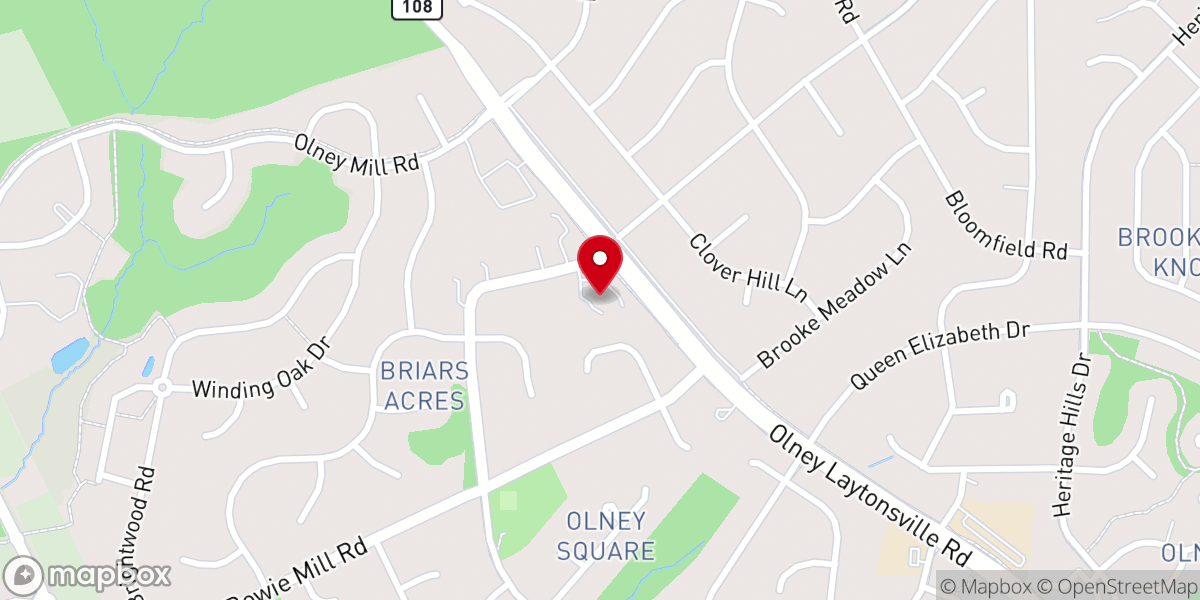 Map showing location of Olney Seventh-day Adventist Church