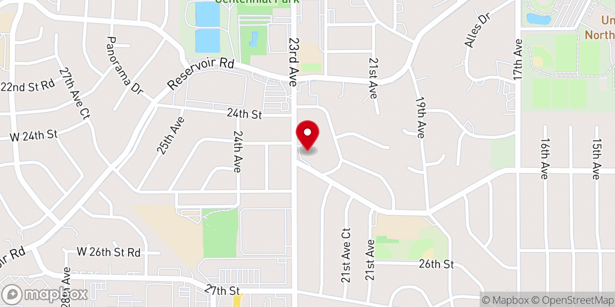 Map showing location of Two Rivers Fellowship Church