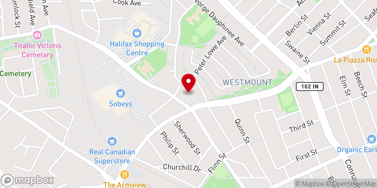 Map showing location of Saint Bede Catholic Community