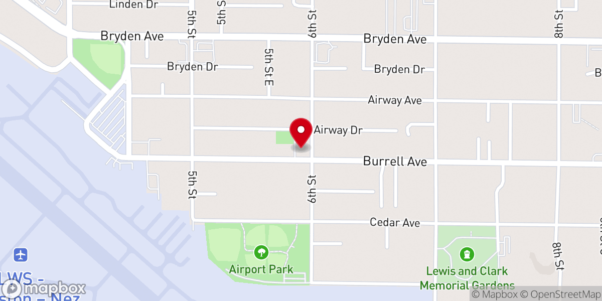 Map showing location of Grace Evangelical Lutheran Church – ELCA