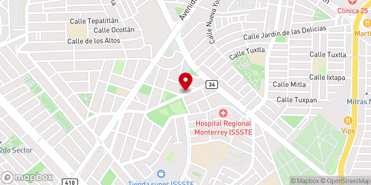Map showing location of LA REDD MONTERREY