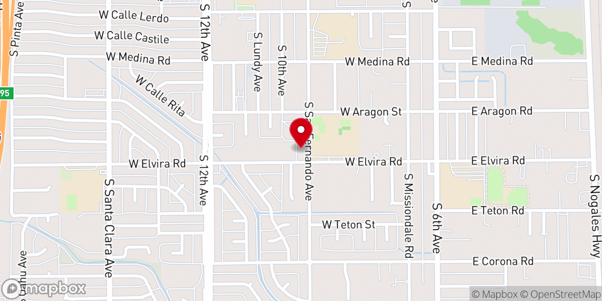 Map showing location of Apostolic Bethel Temple
