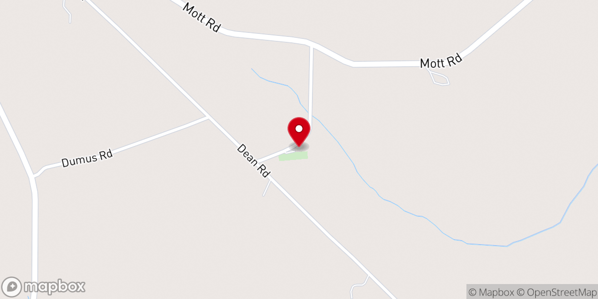 Map showing location of Rehobeth CME Church