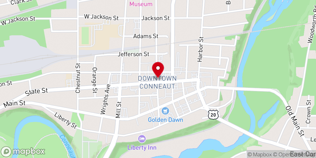 Map showing location of Free Methodist Church