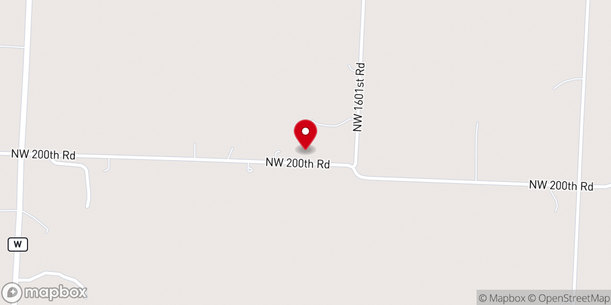 Map showing location of Wesley Chapel Kingsville