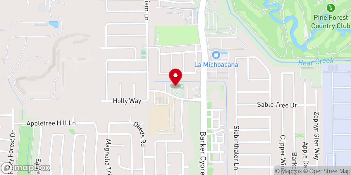 Map showing location of Iglesia Alpha & Omega