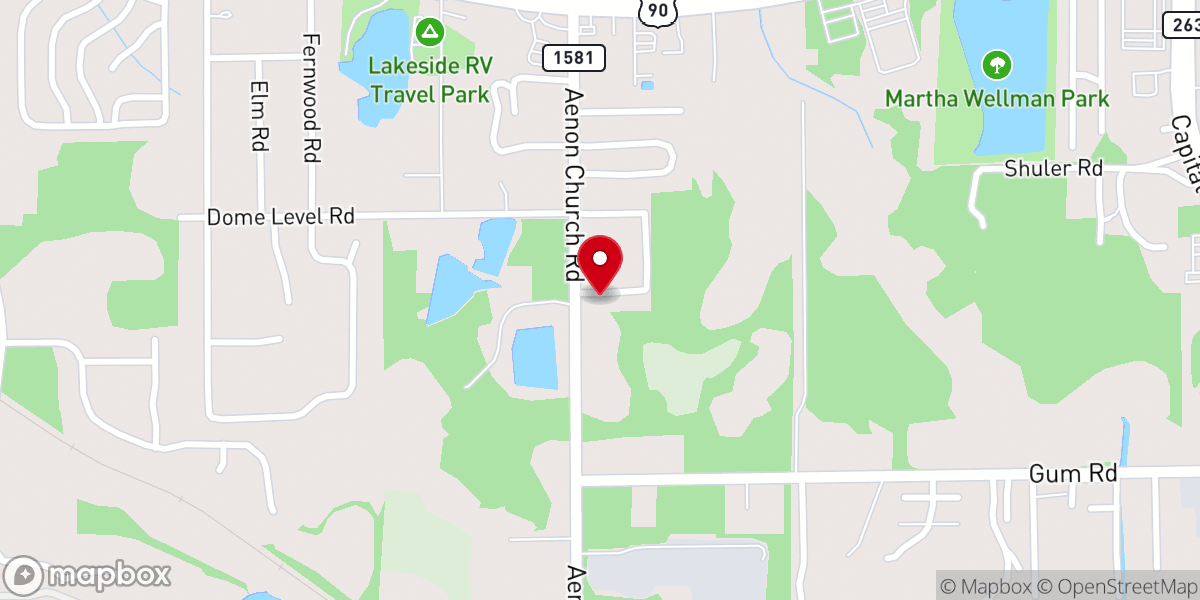 Map showing location of Westside Independent Church