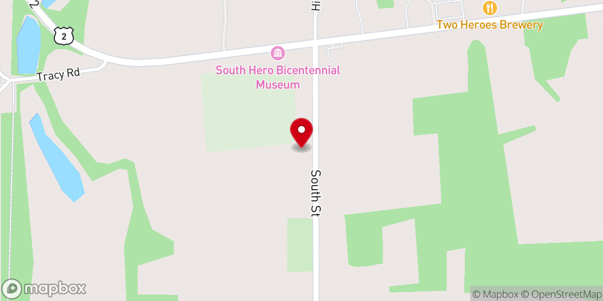 Map showing location of Food For Thought - Congregational Church Of South Hero - Food Distribution Center