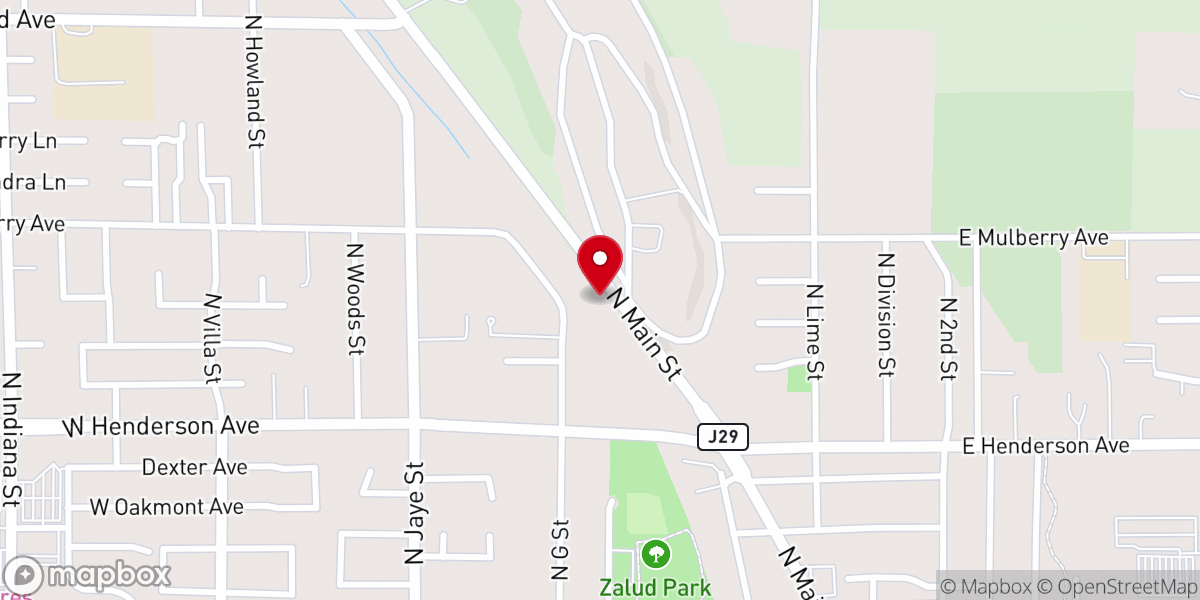 Map showing location of Life Tabernacle Apostolic Church