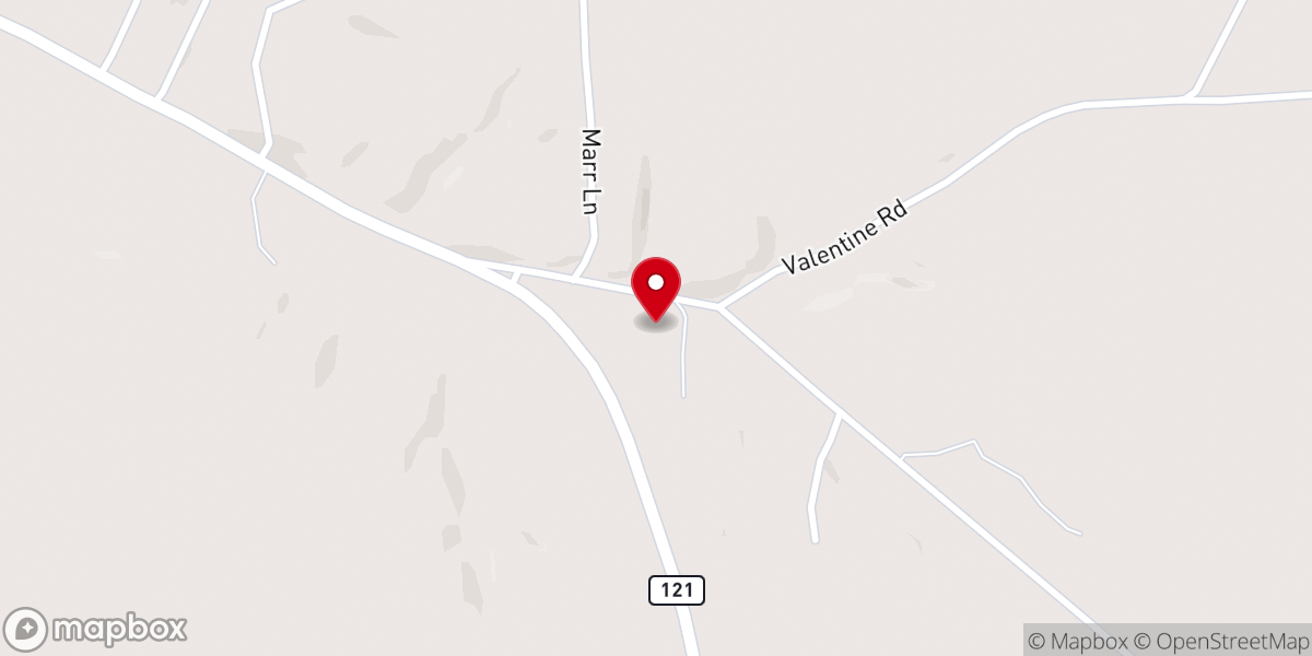 Map showing location of New Mount Carmel Church