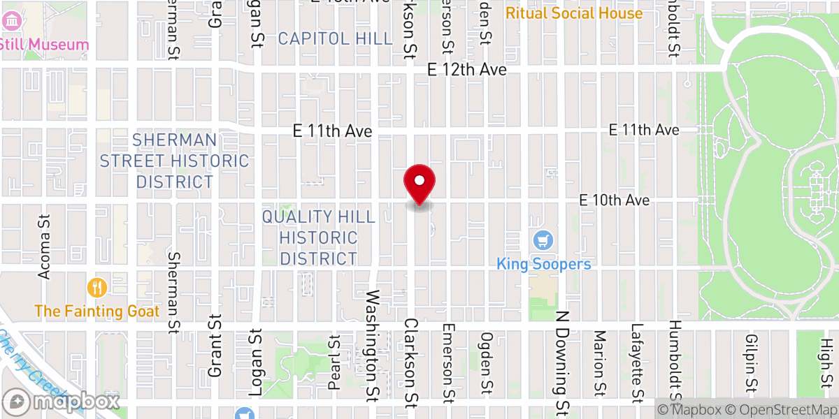 Map showing location of Metropolitan Community Church of the Rockies