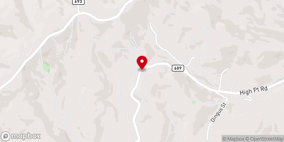 Map showing location of High Point Church