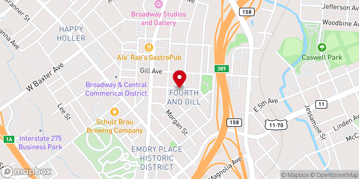 Map showing location of Liberty Church (historical)