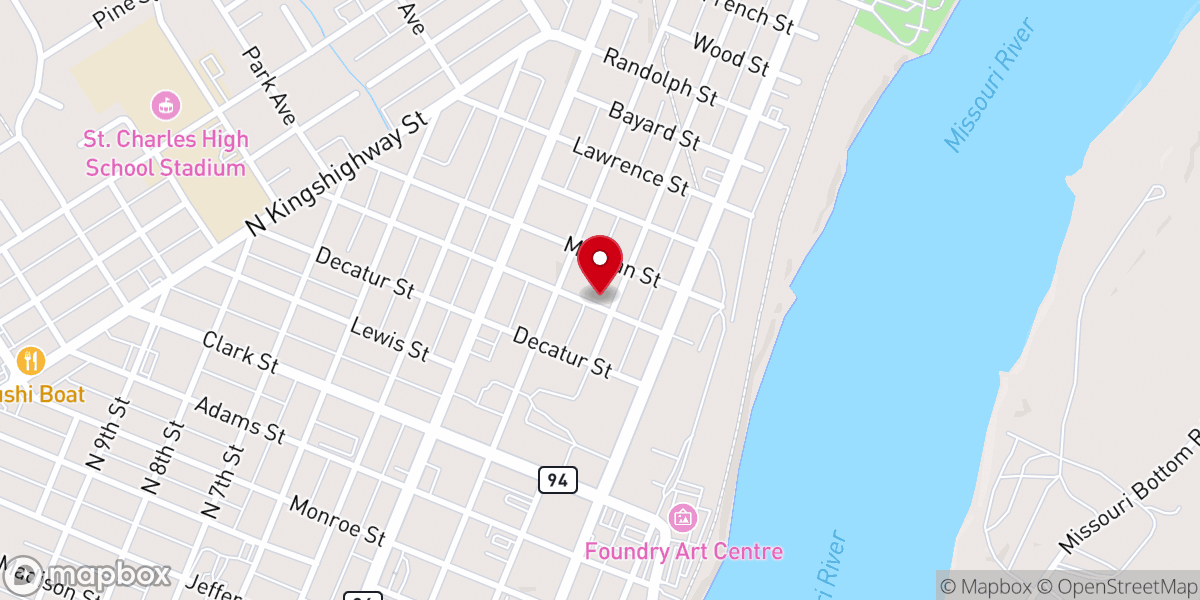 Map showing location of Freedom Church Saint Charles
