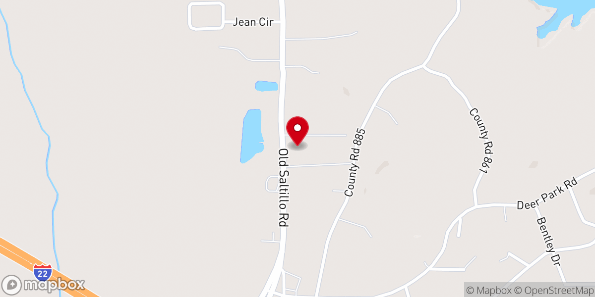 Map showing location of Cedar Grove Church
