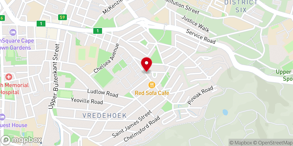 Map showing location of New Apostolic Church Vredehoek