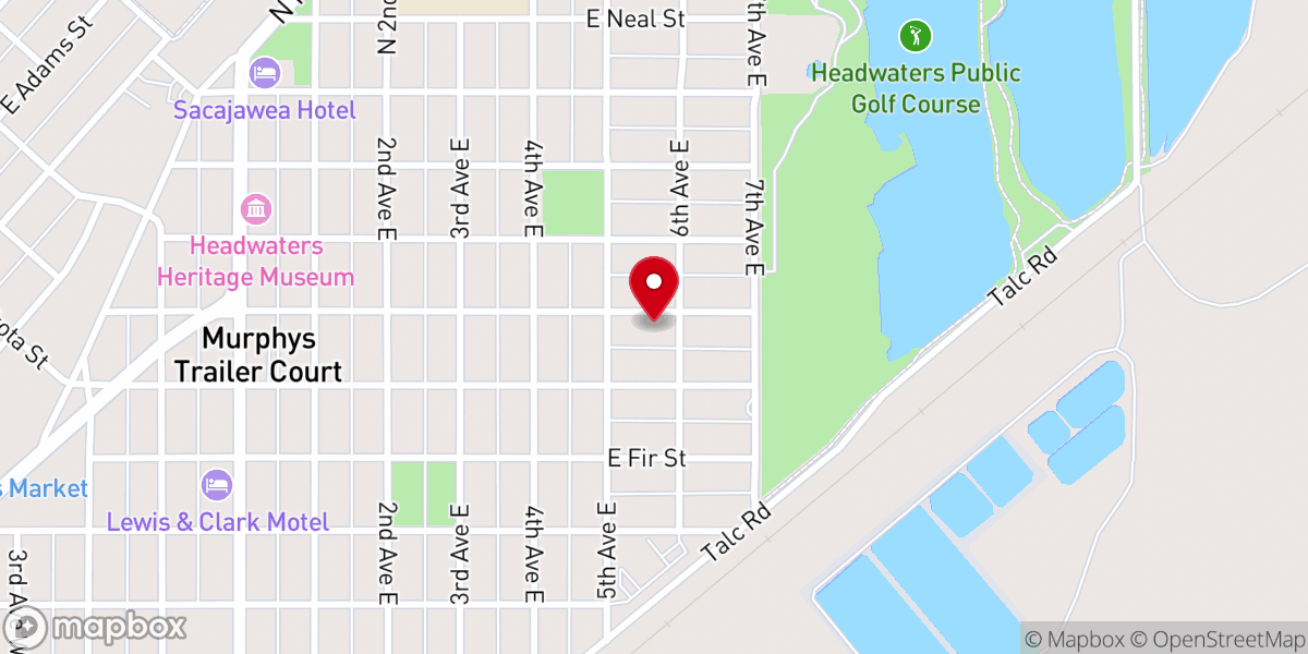 Map showing location of Grace Lutheran Church & Preschool