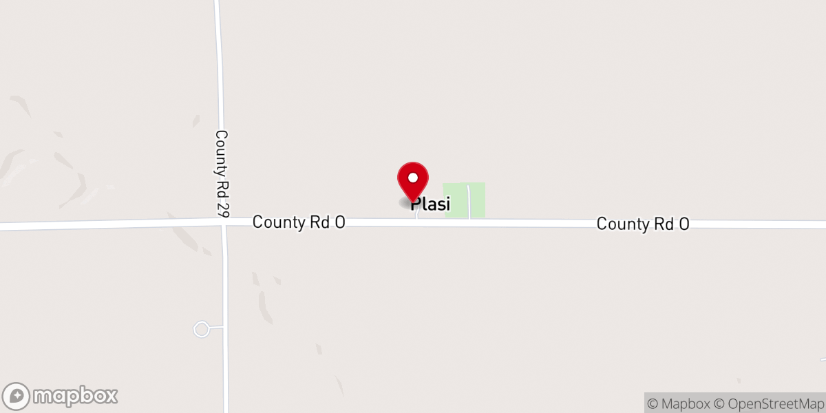 Map showing location of Plasi Church