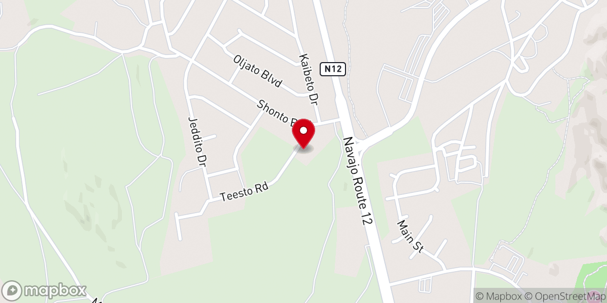Map showing location of Window Rock Reformed Church