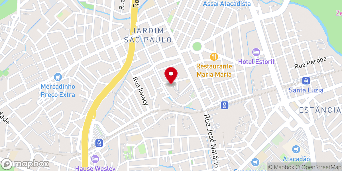 Map showing location of Igreja Batista Missionária de Jardim São Paulo