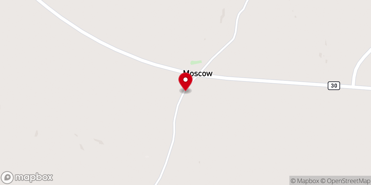 Map showing location of Mulberry Springs Church