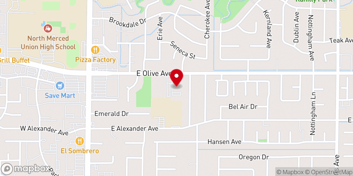 Map showing location of Christian Life Center