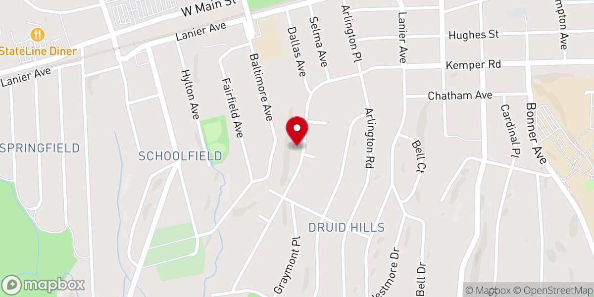 Map showing location of Longs Church