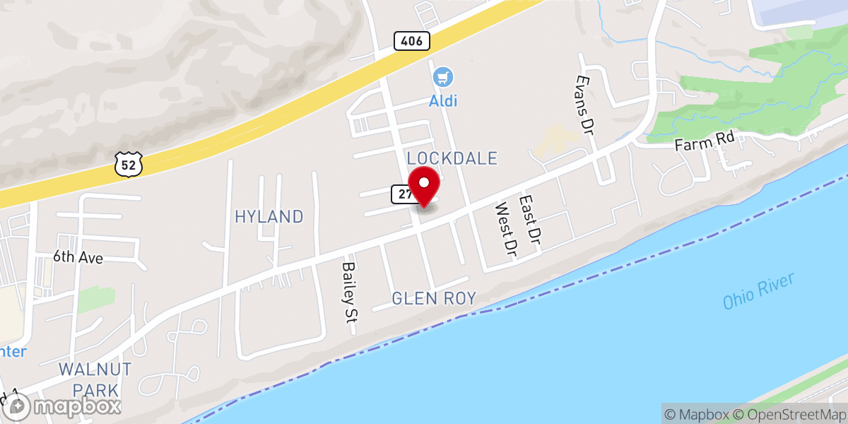 Map showing location of Lockdale Church