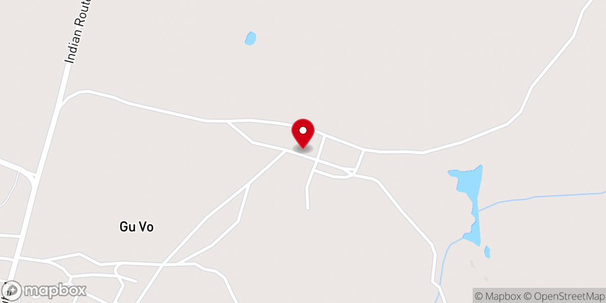 Map showing location of St. Anthony of Padua Catholic Church Gu Vo AZ Tohono O'odham Nation
