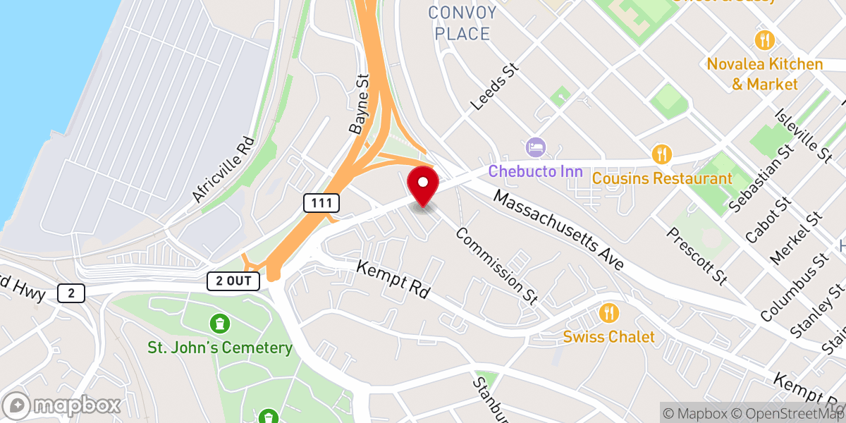 Map showing location of Winners Chapel International Halifax