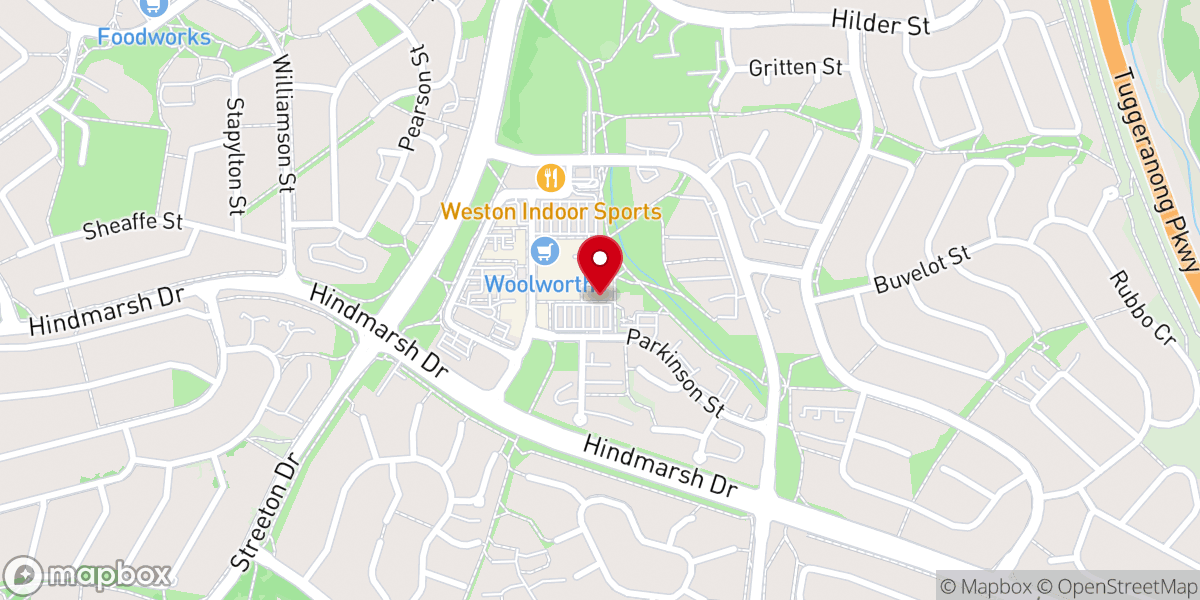 Map showing location of Valley Baptist Church