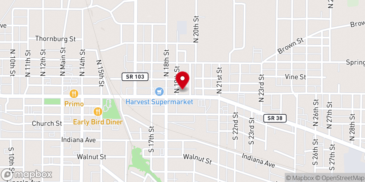 Map showing location of St Anne Catholic Church