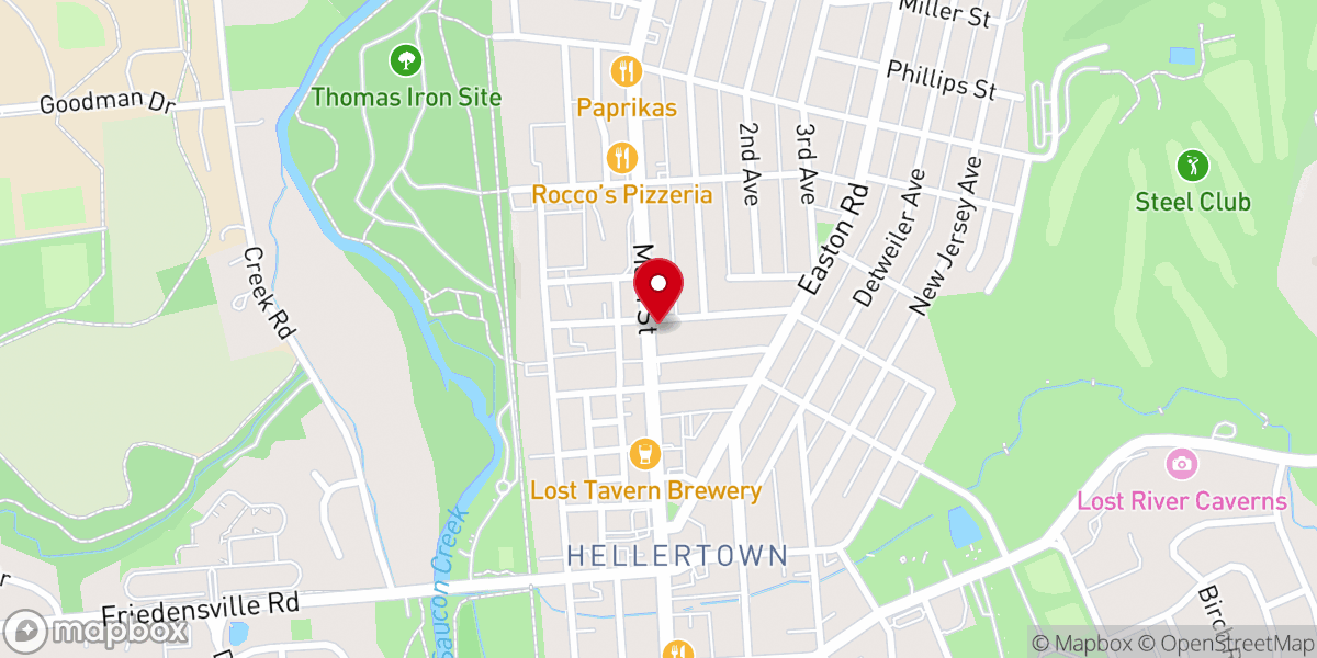 Map showing location of Edward H. Ackerman American Legion Post 397