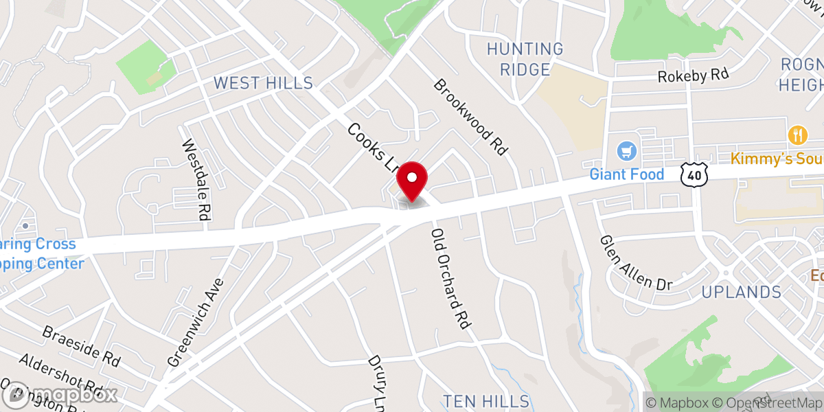 Map showing location of St William of York Catholic Church