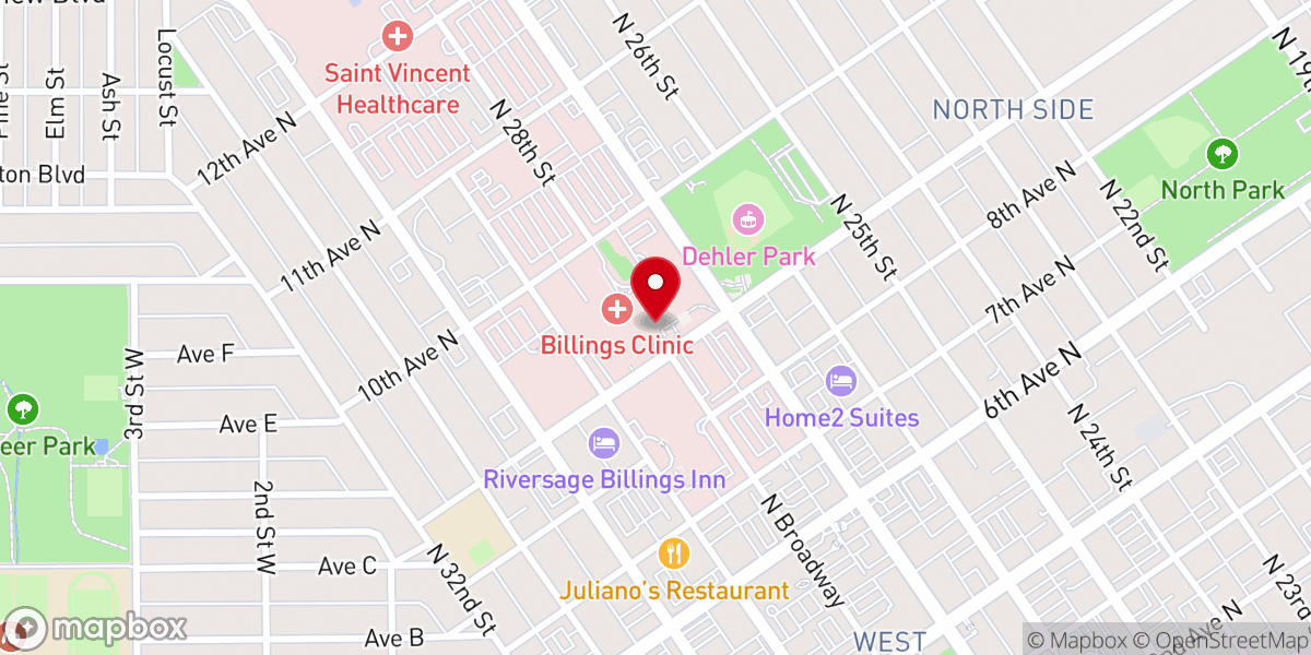 Map showing location of Deaconess Chapel