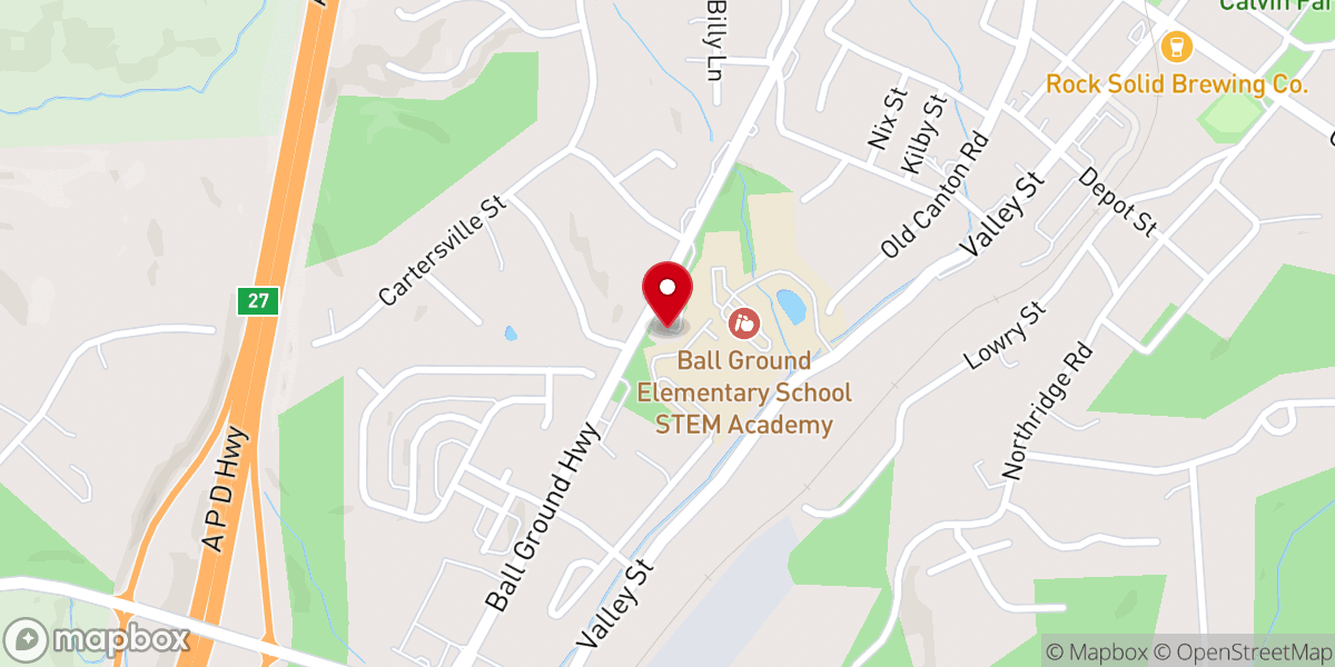 Map showing location of Welcome Valley Church