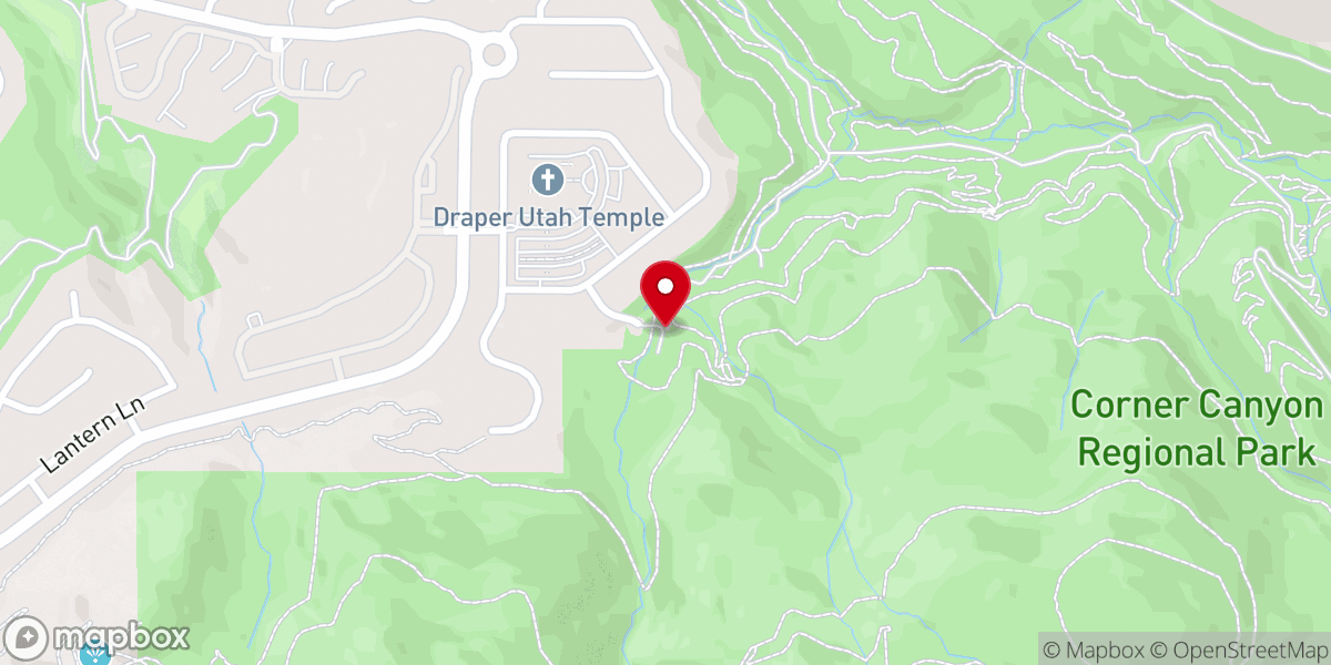 Map showing location of Coyote Hollow Trailhead
