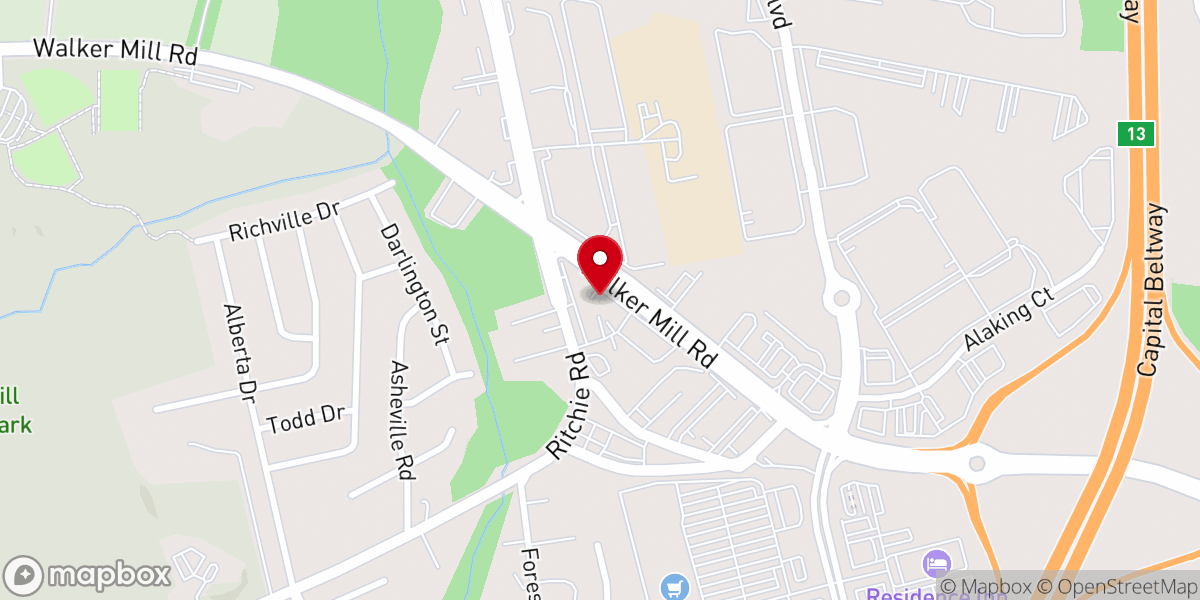 Map showing location of Mission Temple Church