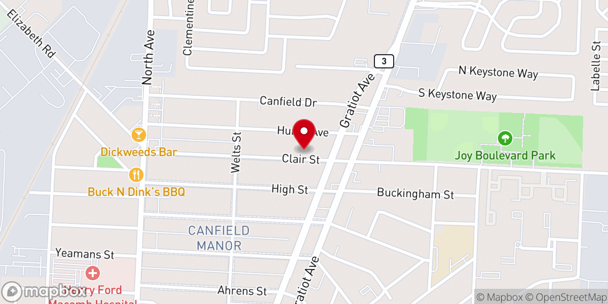 Map showing location of Cathedral of Love