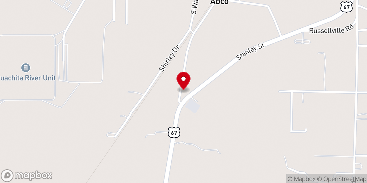 Map showing location of Valley Church