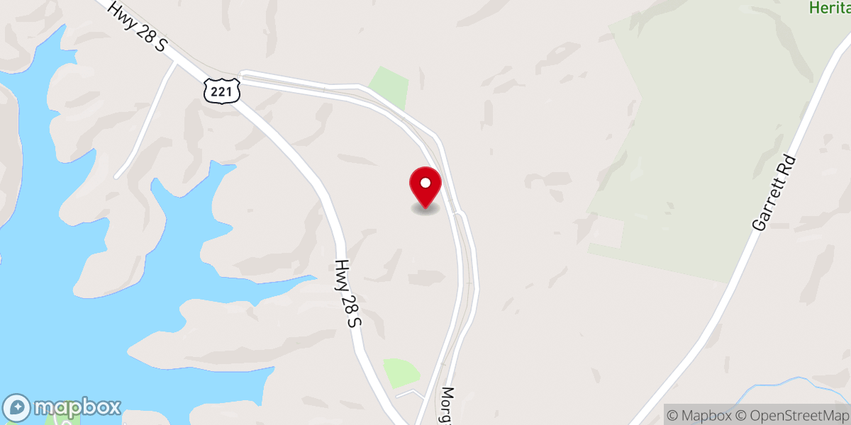 Map showing location of Laurel Grove Church